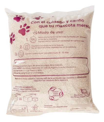 Arena Para Mascotas - Mineral 9.6 Kg