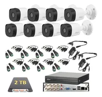 Comprar Kit Video Vigilancia 8 Cámaras 1080p Dahua Cctv 2 Tb Baluns