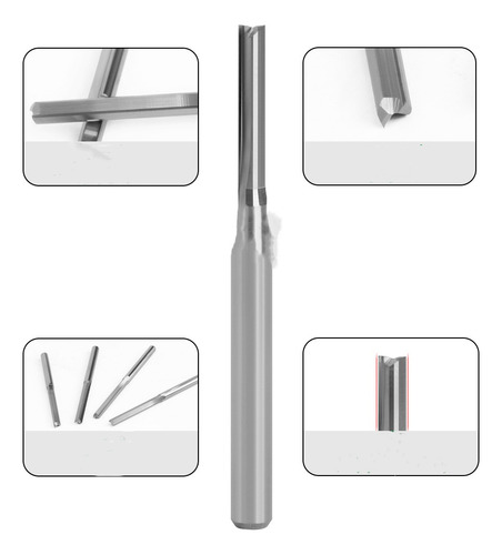 4x Fresa 2mm X 17mm Fresa Cnc De Usinagem Direta