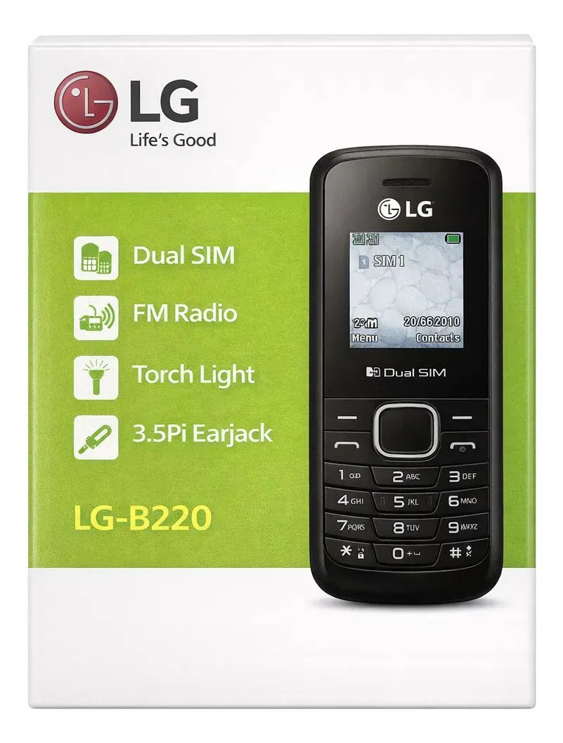 CELULAR LG B220 Dual SIM 32 MB Preto Para Idosos