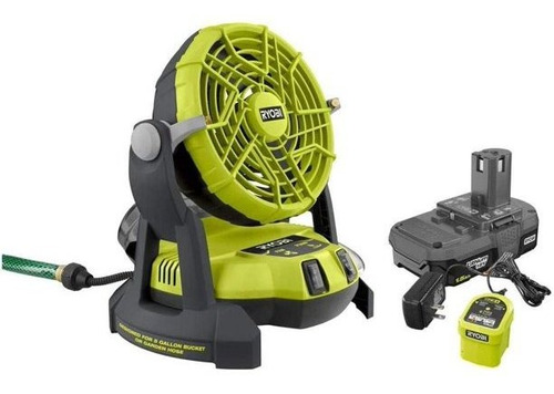 Ryobi Ventilador Nebulizador Inalámbrico 18 V Con Accesorios