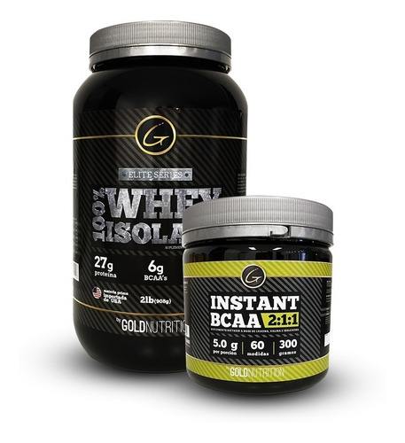 Pack Proteina - Whey Isolate 2 Lb + Bcaa 300g