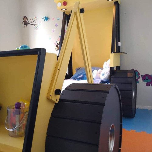 Cama Infantil Tractor -dos Plazas