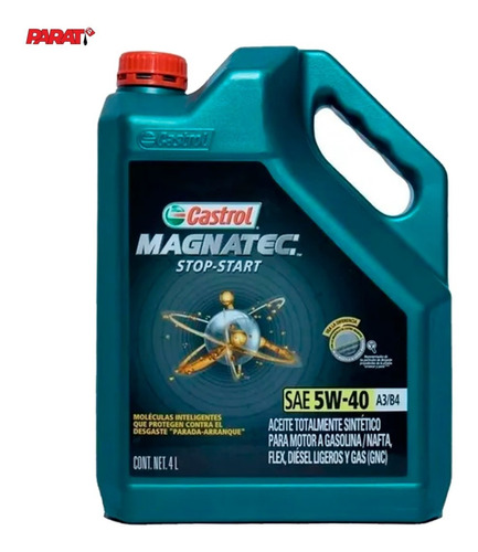 Aceite Castrol Magnatec Sintetico 5w40 Nafta Y Diesel X 4 Lt