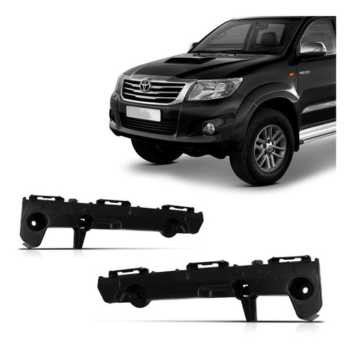 Par Suporte Parachoque Dianteiro Hilux 2012 13 14 15 Lateral