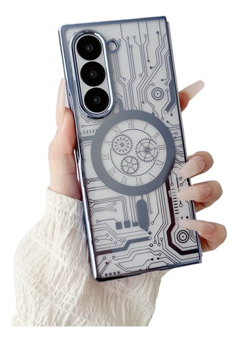 Funda De Estilo Mecánico Para Samsung Galaxy Z Fold6/5/4/3