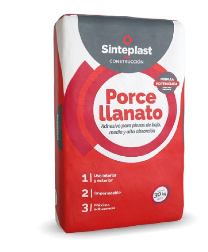 Adhesivo Pegamento Porcelanato X30 Sinteplast Losa Radiante