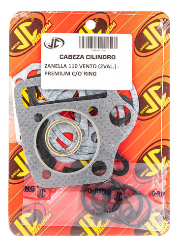 Junta Tapa Cilindro Zanella Vento 2v 110 Premium Oring Jc