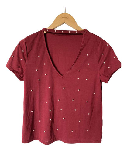 Blusa Shein Vinotinto Para Mujeres