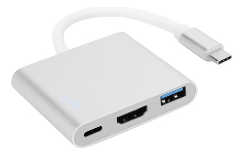 Adaptador 3 En 1 De Tipo C A Tipo C Hdmi Usb 3.0 Multipuerto