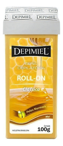 Kitc/ 5 Unid.cera Depilatória Depimiel Roll-on Clássica100g