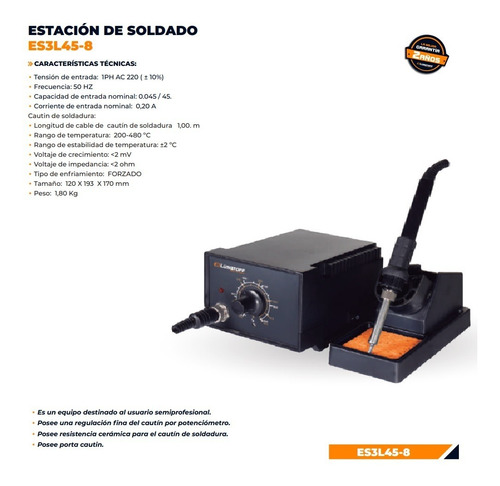 Estacion De Soldado Lusqtoff Soldador Lapiz Simple 40w