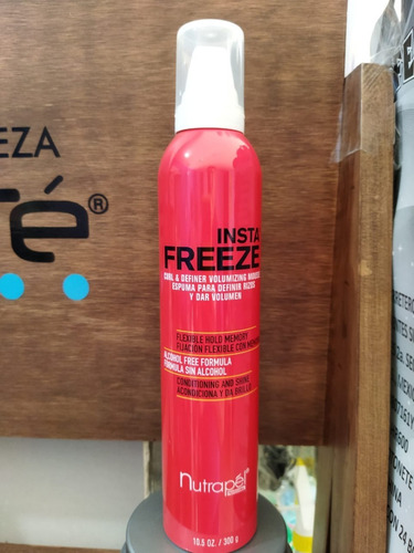 Mousse Definidor De Rizos Freeze Nutrapel 300g Insta Freeze
