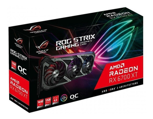 Imagen 2 de 4 de Tarjeta De Video Asus Rog-strix Rx6700xt Oc 12gb Gddr6 Pcie4