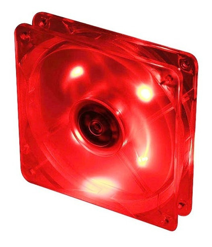 Fan  92mm 3pin 25mm Espesor 1200rpm Led Rojo Ruleman Titan