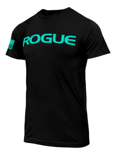 Remera R-ogue Fitness Crossfit Gym Powerlifting Celeste