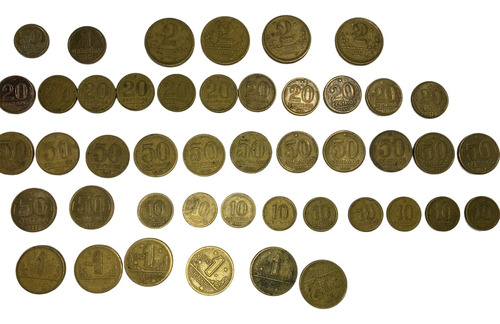 45 Moedas Antiguidade Bronze Não Repete Data Rara Brasil 03