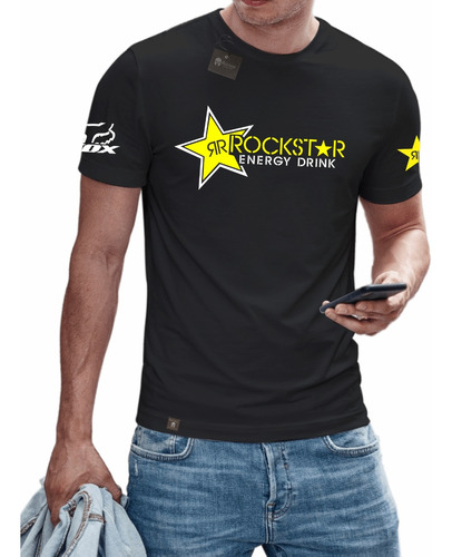 Polera Rockstar Energy Drink Fox1