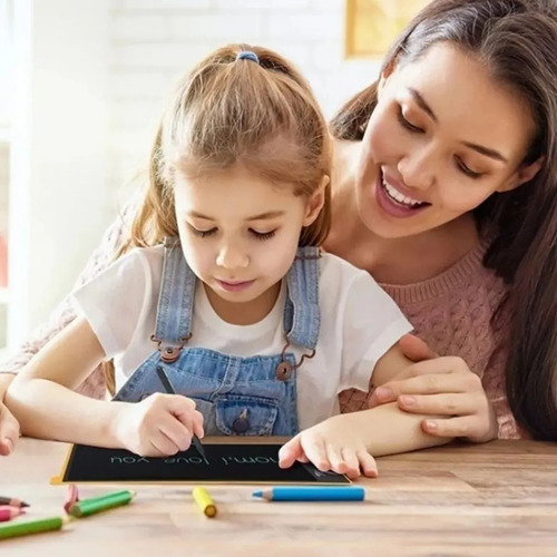 Mini Lousa Mágica Tablet Digital Infantil 10 Pol. Preto Cor Branco