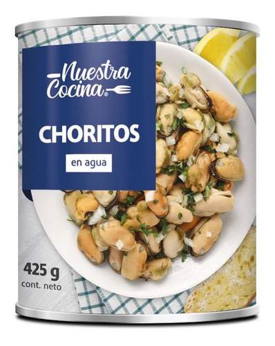 Choritos Nuestra Cocina En Aceite Lata 425 G