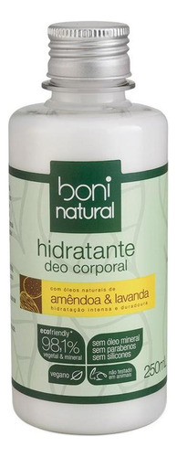 Hidratante Deo Corporal Boni Natural Amêndoa E Lavanda 250ml