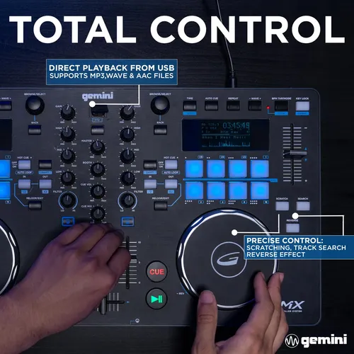 ★GEMY★ Controladora Dj Gemini Sound Gmx Sistema Multimídia | Frete grátis