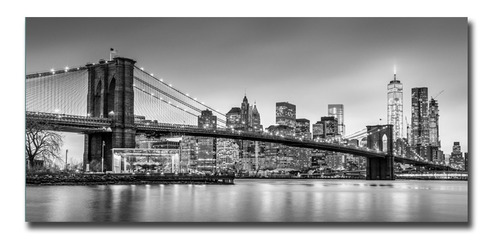 Cuadros Nueva York Puente Brooklyn Tela 40x130 120x70