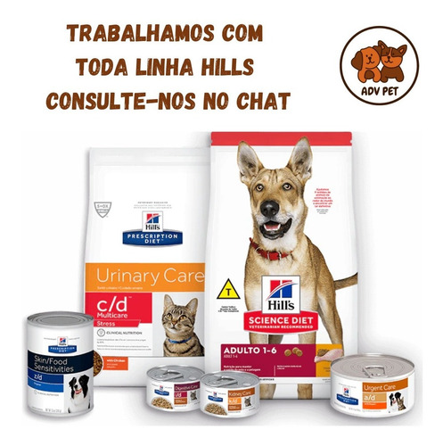Ração Úmida Lata Hills Cães E Gatos A/d 156 Gr Kit Com 02 Un