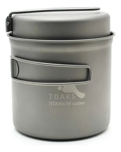 Toaks Olla De Titanio De 1100 Ml Con Sartén