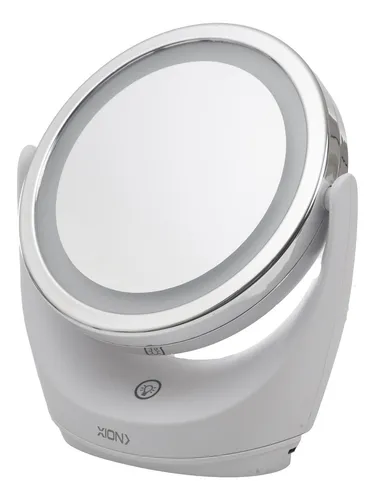 Espejo De Maquillaje Led Y Aumento Xion Xi-makeup2 Marco Blanco