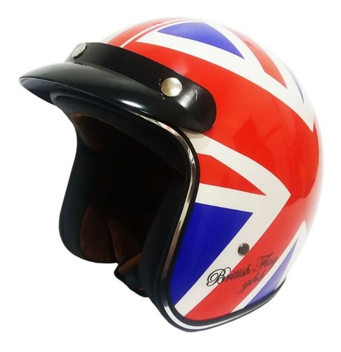 Imagen 1 de 3 de Casco Ghb 181 British Flag Azul Rojo Blanco