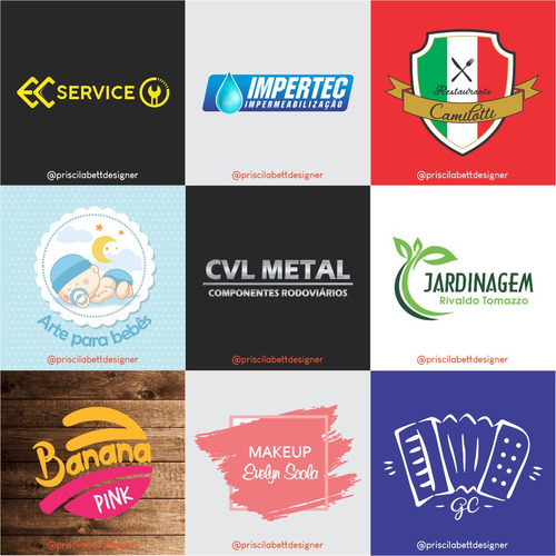 Imagem 5 de 8 de Logotipo Logomarca Criação 48h Marca Design Gráfico