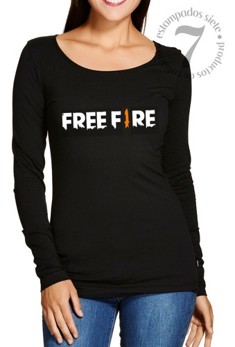 Polera Manga Larga Mujer Free Fire