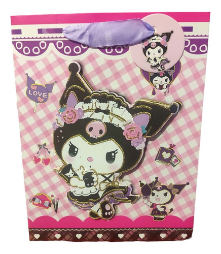 Bolsas De Regalo De Papel Diseños My Melody Kuromi 24x19cm 