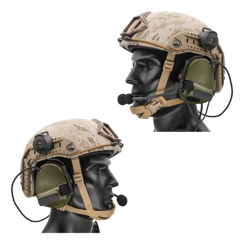 Hearfalcom Comta Iii Adaptador Riel Arc Casco Táctico Mmg
