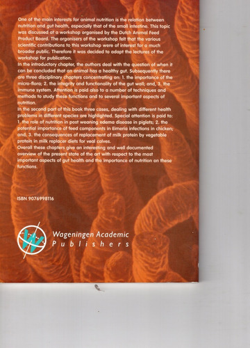 Nutrition And Health Of The Gastrointestinal Tract