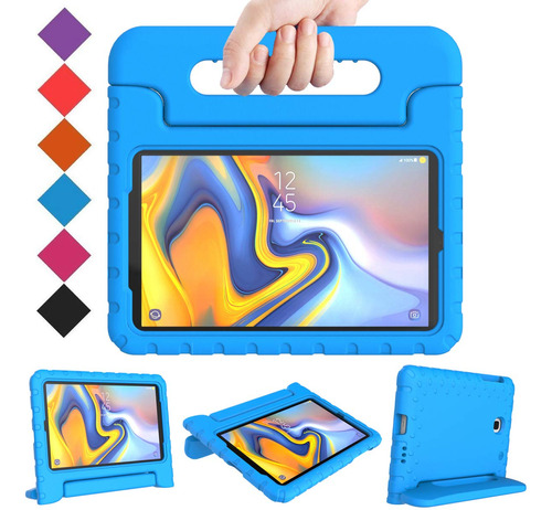 Funda Infantil Manija Para Galaxy Tab 8.0 2018 Azul