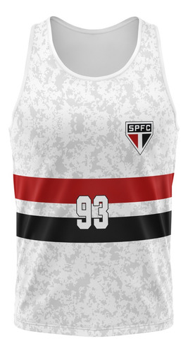 Camisa Regata São Paulo Oficial Plus Size Spfc 1993 G6 A G12
