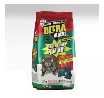 Ultra Blocks X 1kg Raticida Brodifacoum Cebos De 20 Gramos