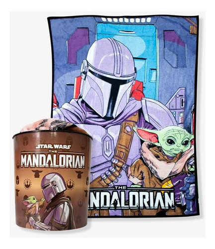 Kit Manta Com Balde Mandalorian Star Wars Zonacriativa