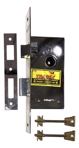 Cerradura Puerta Trabex 1025 Doble Acero Seguridad Llaves