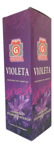 Incenso Indiano Guda Violeta Cx.25un.7v