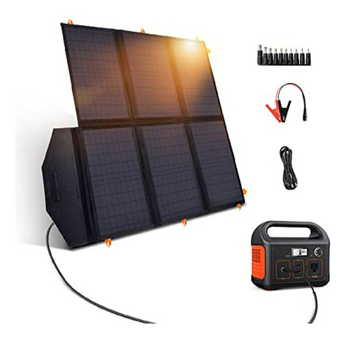 Paneles Solares Portátiles De 60w, Cargador Solar Plegable