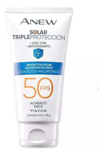 Anew Protector Facial Solar Triple Protección Uva/ Uvb 50fps