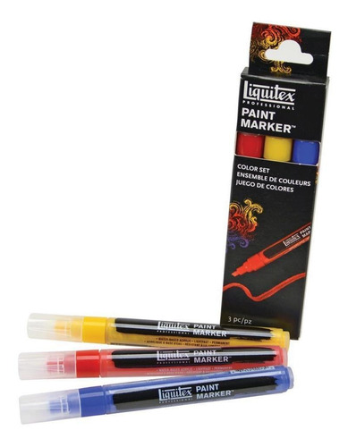 Set 3 Marcadores Acrílicos Liquitex Artista Pintura Arte