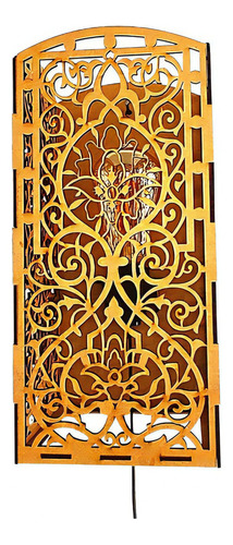 Lámpara de pared Arandela Arabescos Arabescos, color marrón, voltaje bivoltio