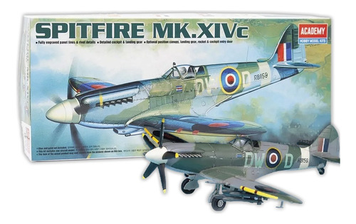 Maqueta Avión Para Armar Spitfire Mk.xivc 1/72 Academy 12484