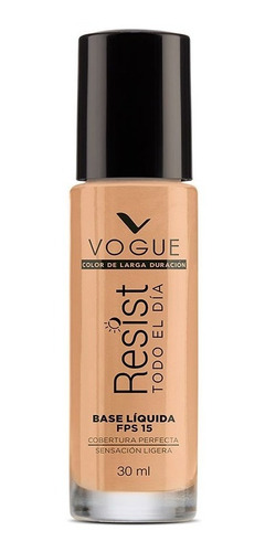 Base De Maquillaje Líquida Resist Glamour Cont. 30 Ml Vogue