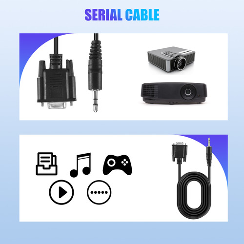 Cable Db9 Vga Hembra De 9 Pines, Db 9 Hembra A Trs De 3,5 Mm
