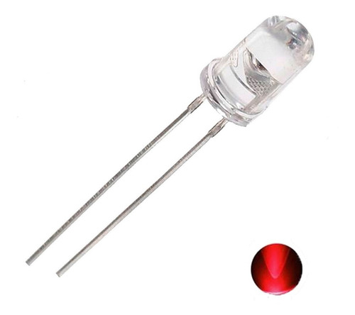 Imagen 3 de 7 de Pack 1000 Led 5mm Alta Luminosidad Color Rojo Alto Brillo